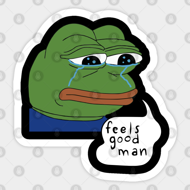 Pepehands Pepe The Frog Crying Meme Pepehands Sticker Teepublic 9784